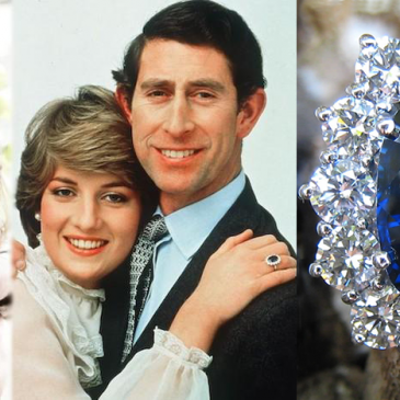 Anillo de Princesas. El anillo de compromiso de  Lady Di y  Kate Middleton.